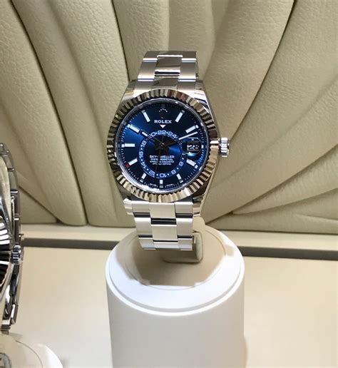 rolex sky dweller blue 2017